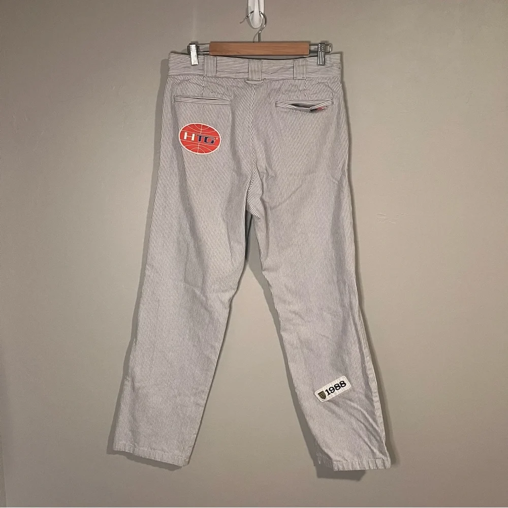 Honor the Gift Mechanic Uniform Striped Sports Patchwork Streetwear Pants - Picture 8 of 15